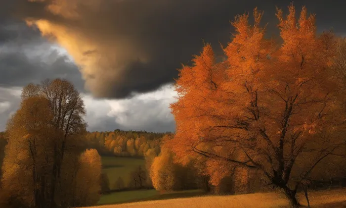 Evangelický kostel v Orlové – autumn