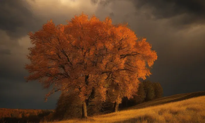 evangelický kostel v Soběslavi – autumn