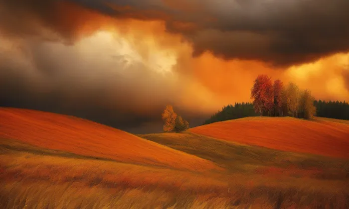 evangelický kostel v Třebíči – autumn