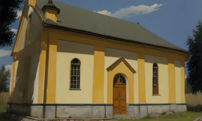 evangelický kostel ve Džbánově – historical