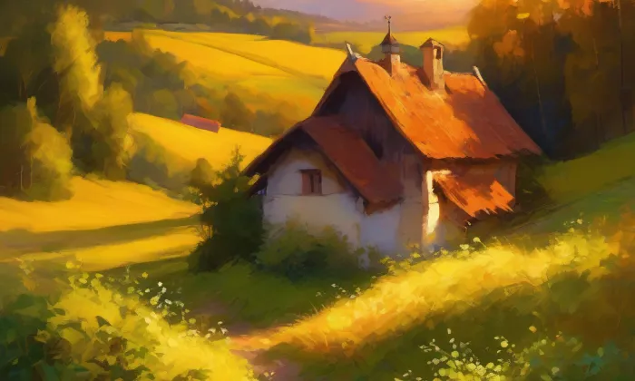 evangelický kostel ve Džbánově – summer