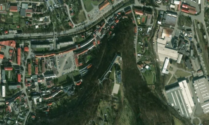 Fulnek – letecký pohled