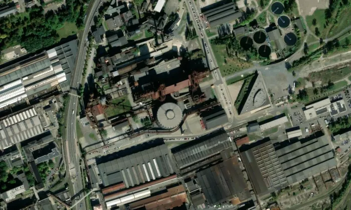 Gong – letecký pohled