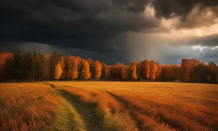 Hřbitovní kaple svatého Prokopa – autumn