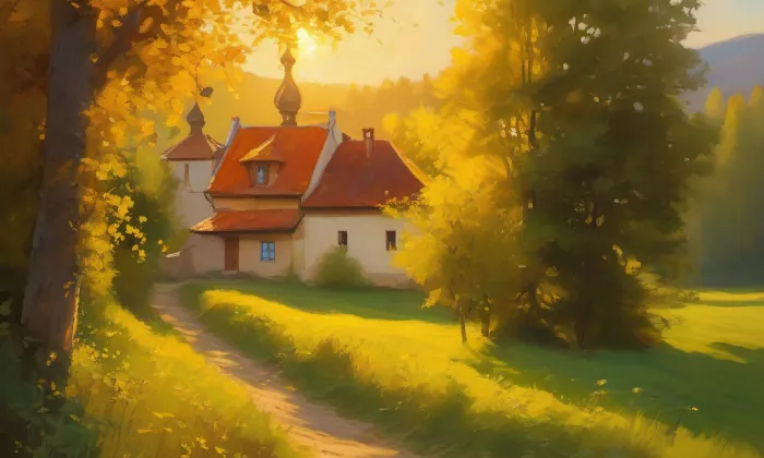 Hřbitovní kaple svatého Prokopa – summer