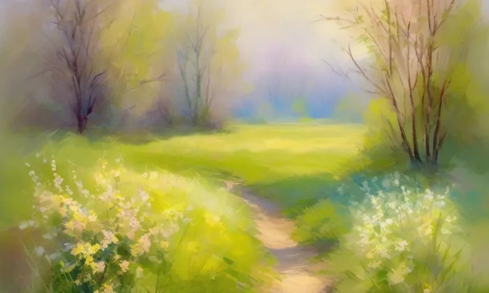 Hřbitovní kostel Nanebevzetí Panny Marie – spring