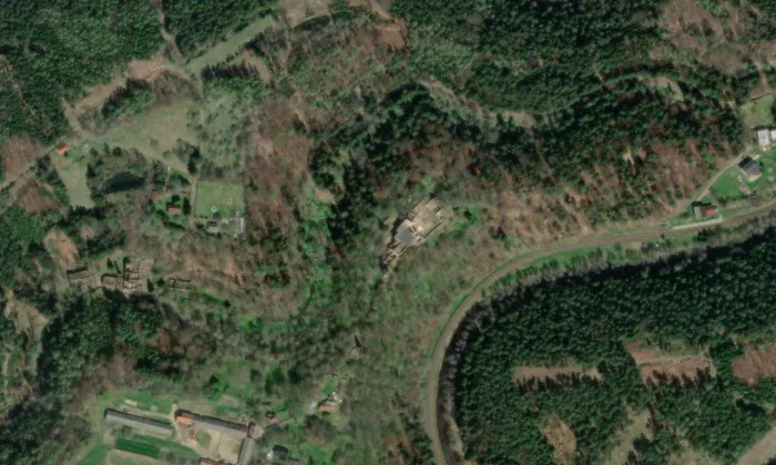 Hartenberg – letecký pohled