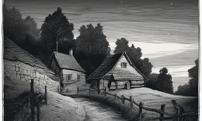 Hausberk (Křimov) – noc