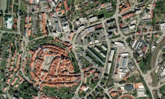 Horní brána – letecký pohled