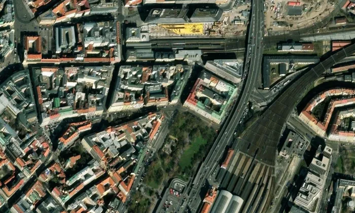 Horská brána – letecký pohled