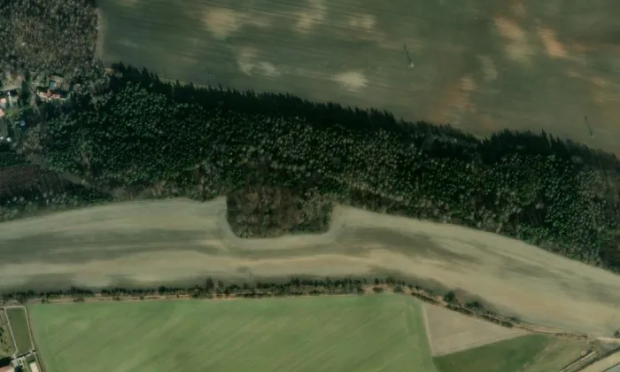 hrad Sobín – letecký pohled