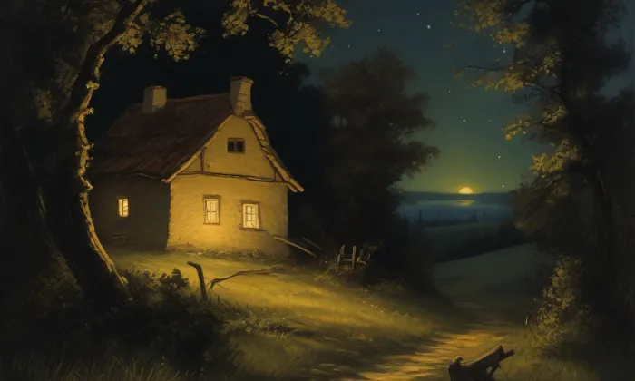 Hrad u Strašína – noc