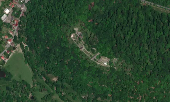 Hukvaldy – letecký pohled