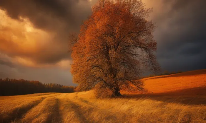 Husův sbor v Ostravě-Svinově – autumn