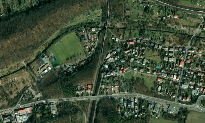 Jívová – letecký pohled