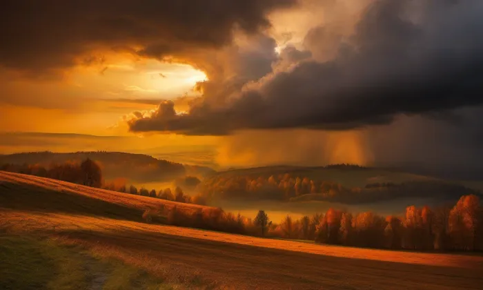 Jízdárna Pražského hradu – autumn