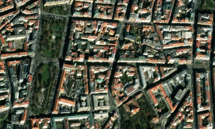Ječná – letecký pohled