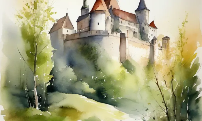 Jiřská – akvarel