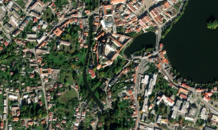 Jindřichův Hradec – letecký pohled