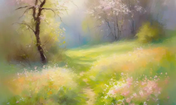 Jiráskovy sady (Nusle) – spring