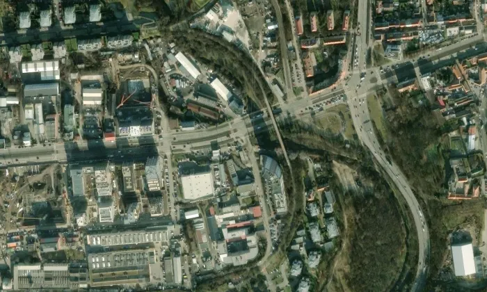 K náhonu – letecký pohled
