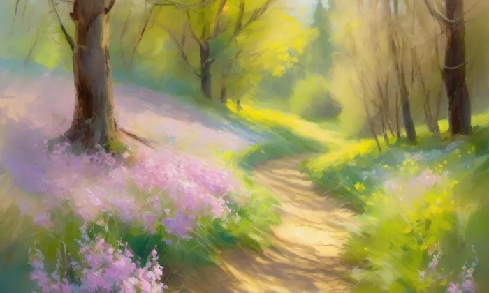 Kamenického stezka – spring