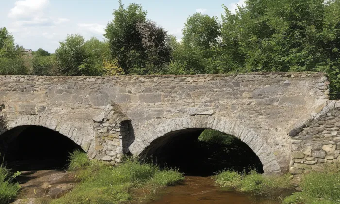 kamenný most přes Stržský potok ve Světnově – historical