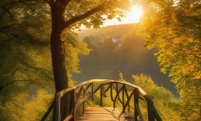 kamenný most přes Stržský potok ve Světnově – summer