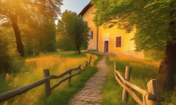 Kaple Čtrnácti svatých pomocníků (Mradice) – summer