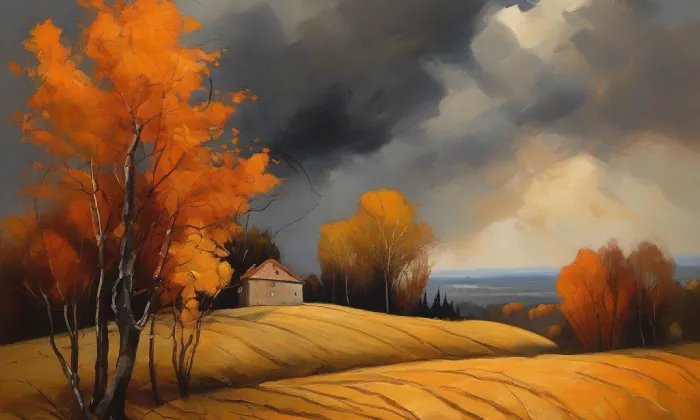 kaple Andělů Strážných (Encovany) – autumn