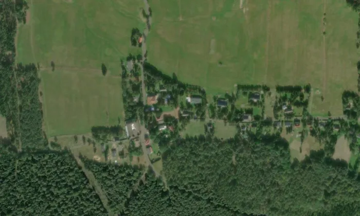 kaple Jména Panny Marie (Jílové) – letecký pohled