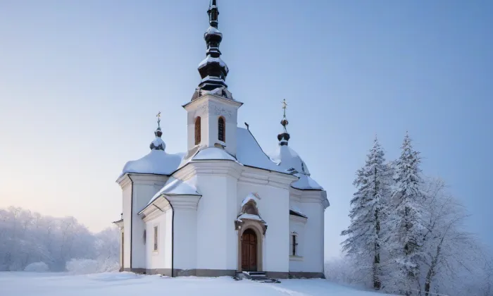 kaple Jména Panny Marie (Jílové) – winter