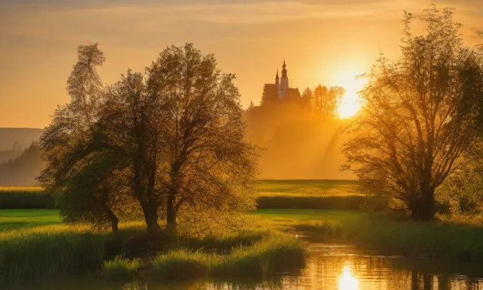 kaple Jména Panny Marie (Kamenné Žehrovice) – summer