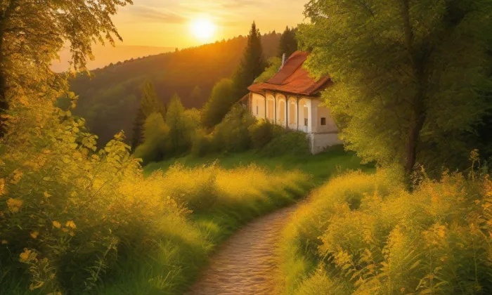 kaple Matky Boží (Mikulášovice) – summer