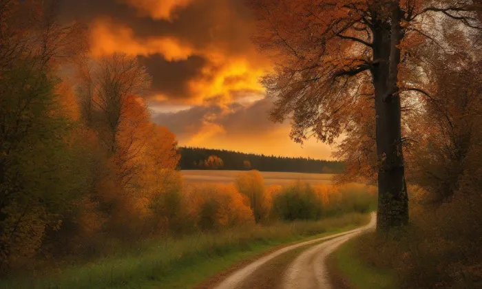 kaple na hřbitově v Doksech – autumn
