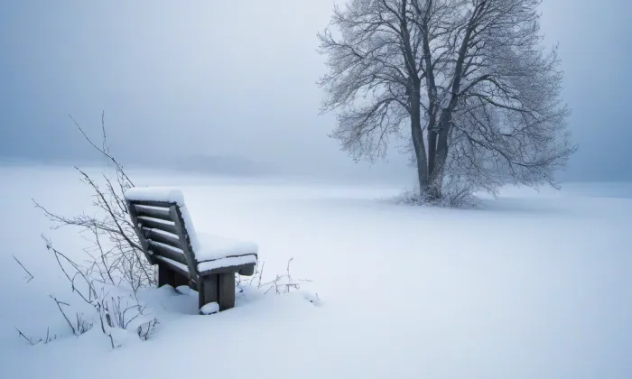 kaple na hřbitově v Doksech – winter