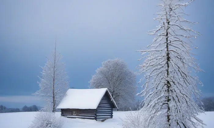 kaple Nanebevzetí Panny Marie (Hoštka) – winter