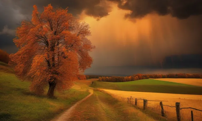 Kaple Panny Marie (Andělská Hora) – autumn
