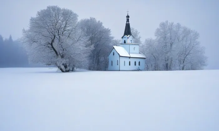 kaple Panny Marie (Litoboř) – winter