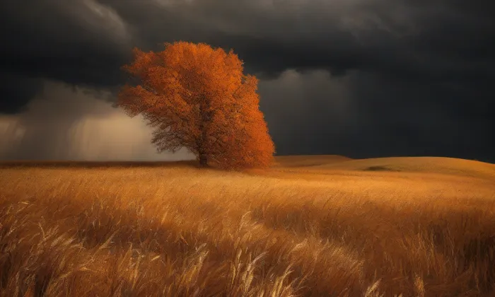 kaple Panny Marie Bolestné (Zlíchov) – autumn
