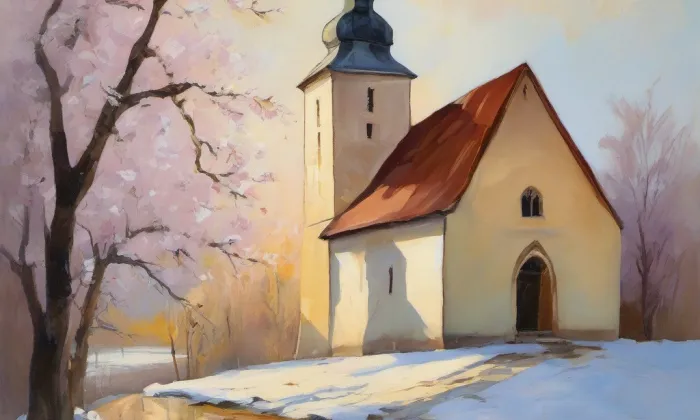 kaple Panny Marie Hlohové – spring