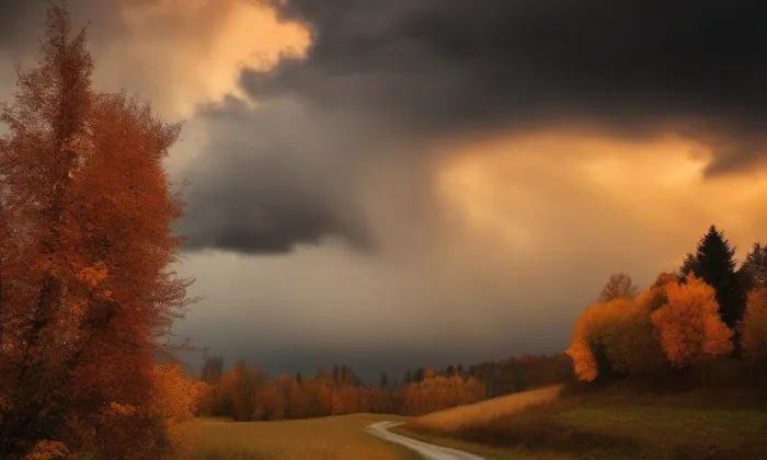 kaple Panny Marie Pomocné (Poříčí) – autumn