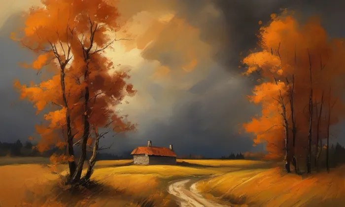 kaple Panny Marie Pomocné (Vintířov) – autumn