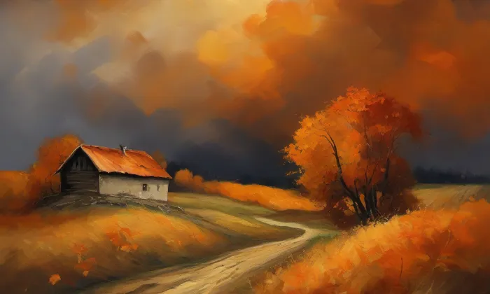 Kaple Povýšení svatého Kříže (Horka-Domky) – autumn