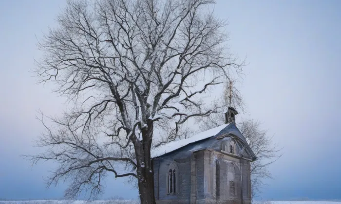 kaple Povýšení svatého Kříže v Brné – winter