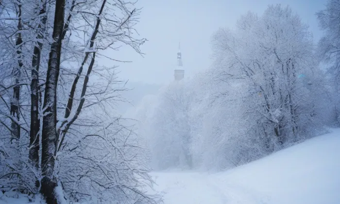 kaple svaté Anny (Husí Lhota) – winter