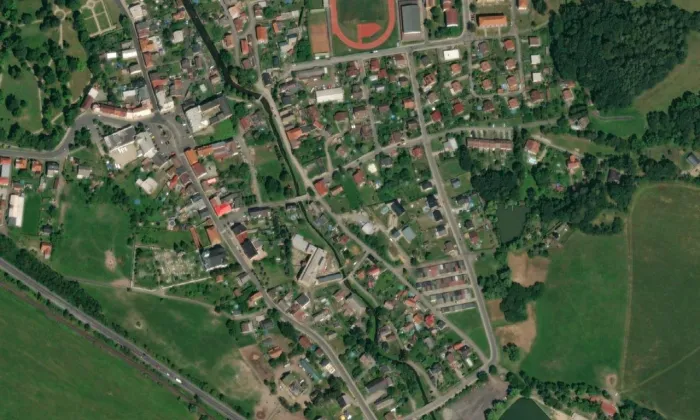 kaple svaté Anny (Zákupy) – letecký pohled