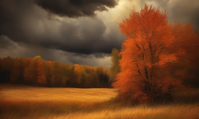 kaple svaté Barbory (Podlesí) – autumn