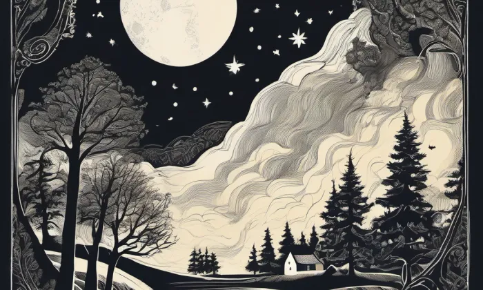 kaple svaté Kateřiny (Dvorce) – noc
