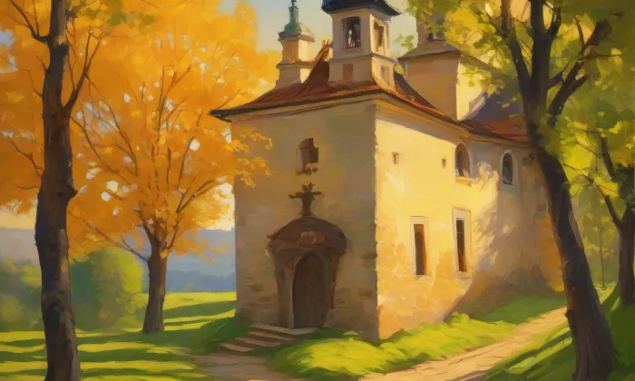 kaple svaté Kateřiny (Dvorce) – summer